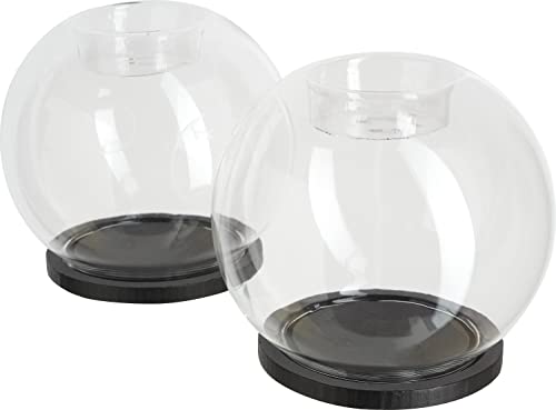 VBS 2er-Pack Teelichthalter Glaskugel Ø 10cm Teelichtglas Windlicht Kerzenhalter VBS 2er-Pack Teelichthalter Glaskugel Ø 10cm Teelichtglas Windlicht Kerzenhalter von VBS