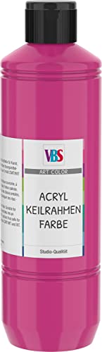 VBS Acryl Keilrahmenfarbe, 500ml Rosa von VBS