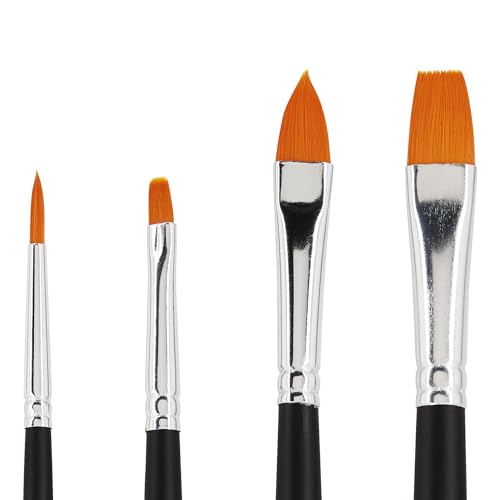 VBS Acryl Pinsel-Set 4 Stück versch. Größen Aquarellpapier von VBS