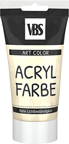 VBS Acrylfarbe Art & Hobby 75 ml Tube seidenmatt Elfenbein von VBS