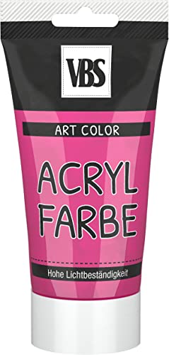 VBS Acrylfarbe Art & Hobby 75 ml Tube seidenmatt Magenta Magenta von VBS