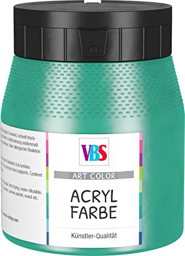 VBS Acrylfarbe seidenmatt 250 ml Malen Keilrahmen Farbe Chromoxidgrün von VBS