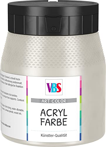 VBS Acrylfarbe seidenmatt 250 ml Malen Keilrahmen Farbe Elfenbein von VBS