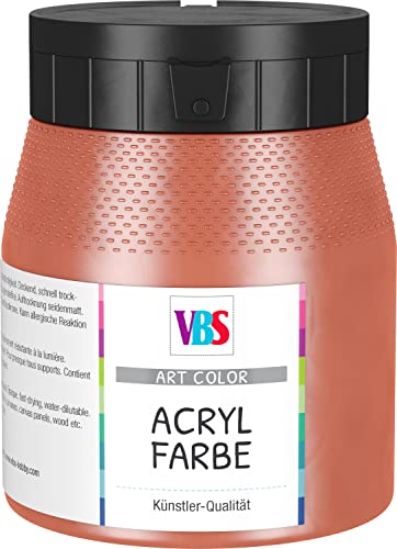VBS Acrylfarbe seidenmatt 250 ml Malen Keilrahmen Farbe Kadmiumrot von VBS