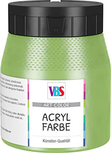 VBS Acrylfarbe seidenmatt 250 ml Malen Keilrahmen Farbe Permanentgrün hell von VBS