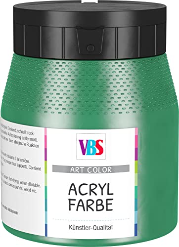VBS Acrylfarbe seidenmatt 250 ml Malen Keilrahmen Farbe Saftgrün von VBS