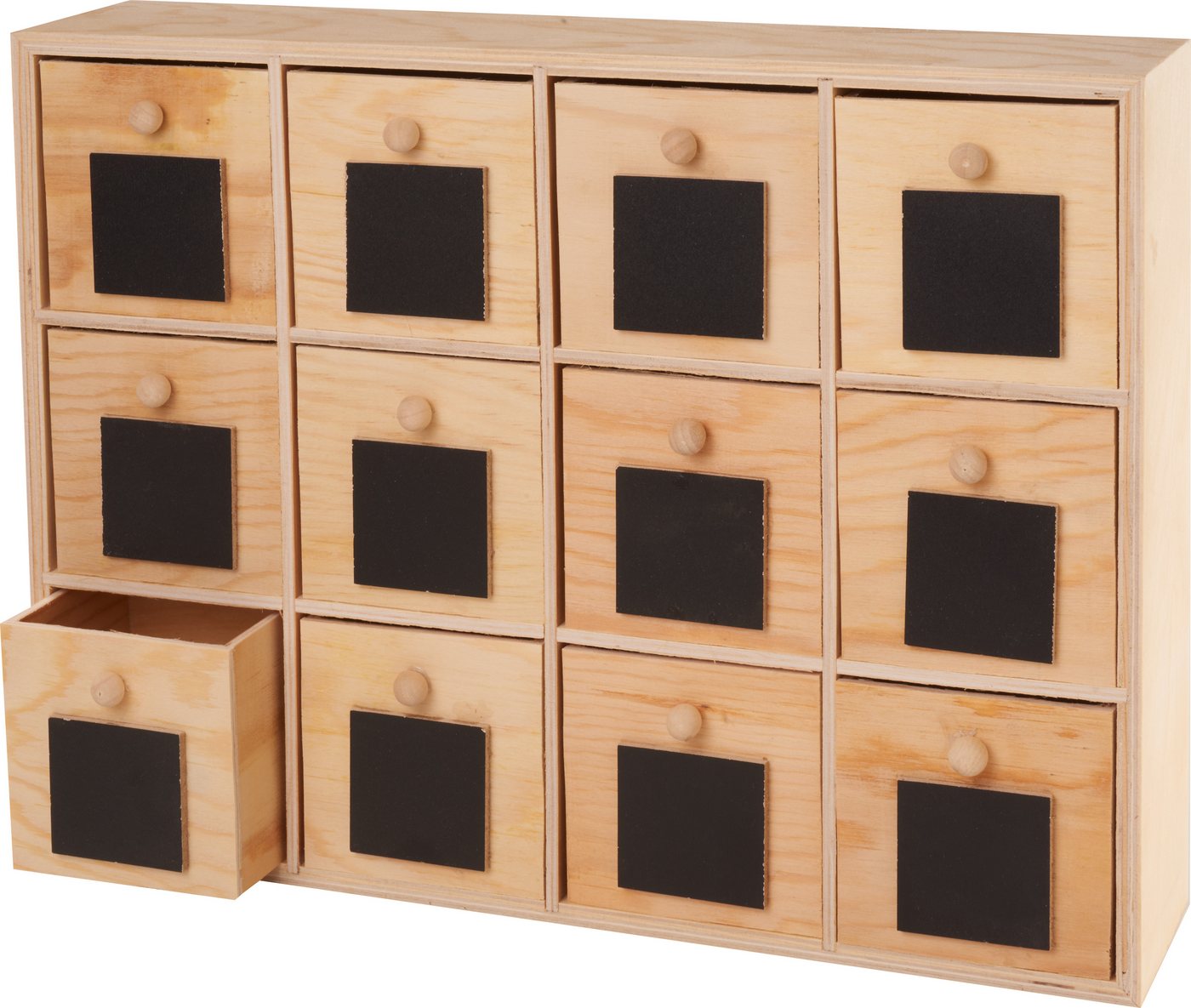 VBS Aufbewahrungsbox Mini-Kommode Tafelfront, 12 Schübe 31,5 cm x 24 cm von VBS