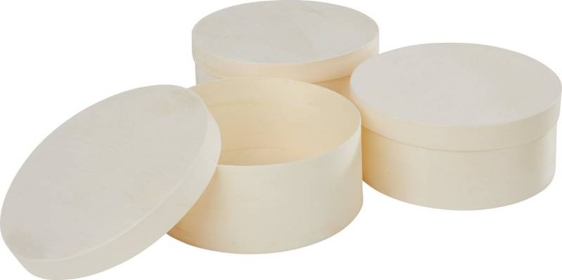 VBS Aufbewahrungsdose Spanschachtel Rund, Ø 12 cm 3 Stück VBS Aufbewahrungsdose Spanschachtel Rund, Ø 12 cm 3 Stück von VBS