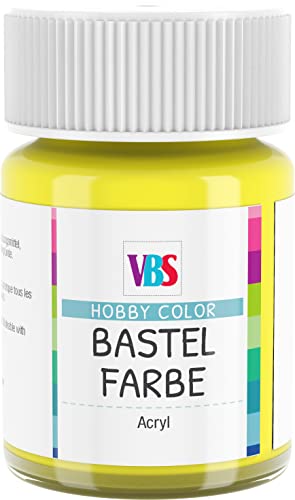 VBS Bastelfarbe 15ml Acrylfarbe Hobby Color Zitronengelb von VBS