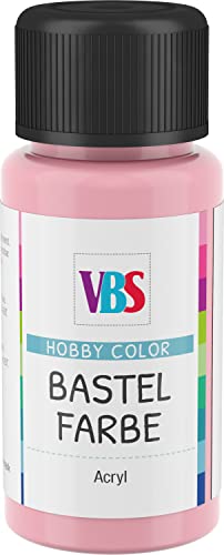 VBS Bastelfarbe 50ml Acrylfarbe Hobby Color Künstler Basteln Malen Altrosa Altrosa von VBS