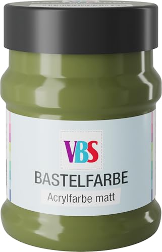 VBS Bastelfarbe matt 230ml wasserfest lichtecht geruchsneutral lösungsmittelfrei hochpigmentiert Malfarbe Malen Farbe Farben Olive VBS Bastelfarbe matt 230ml wasserfest lichtecht geruchsneutral lösungsmittelfrei hochpigmentiert Malfarbe Malen Farbe Farben Olive von VBS