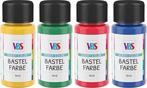 VBS Bastelfarben-Set "Basic" 4 x 50 ml Acrylfarbe Bastelfarbe Farben VBS Bastelfarben-Set "Basic" 4 x 50 ml Acrylfarbe Bastelfarbe Farben von VBS