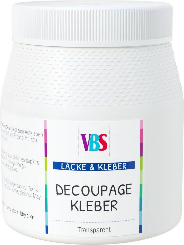 VBS Bastelkleber Papierklebstoff Decoupage-Kleber, wasserfest VBS Bastelkleber Papierklebstoff Decoupage-Kleber, wasserfest von VBS