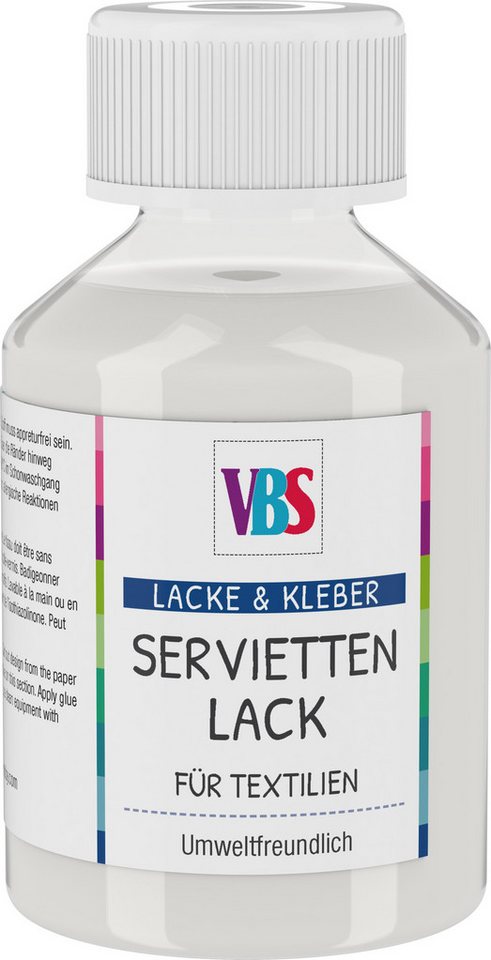 VBS Bastelkleber Textil-Serviettenlack, 100 ml VBS Bastelkleber Textil-Serviettenlack, 100 ml von VBS