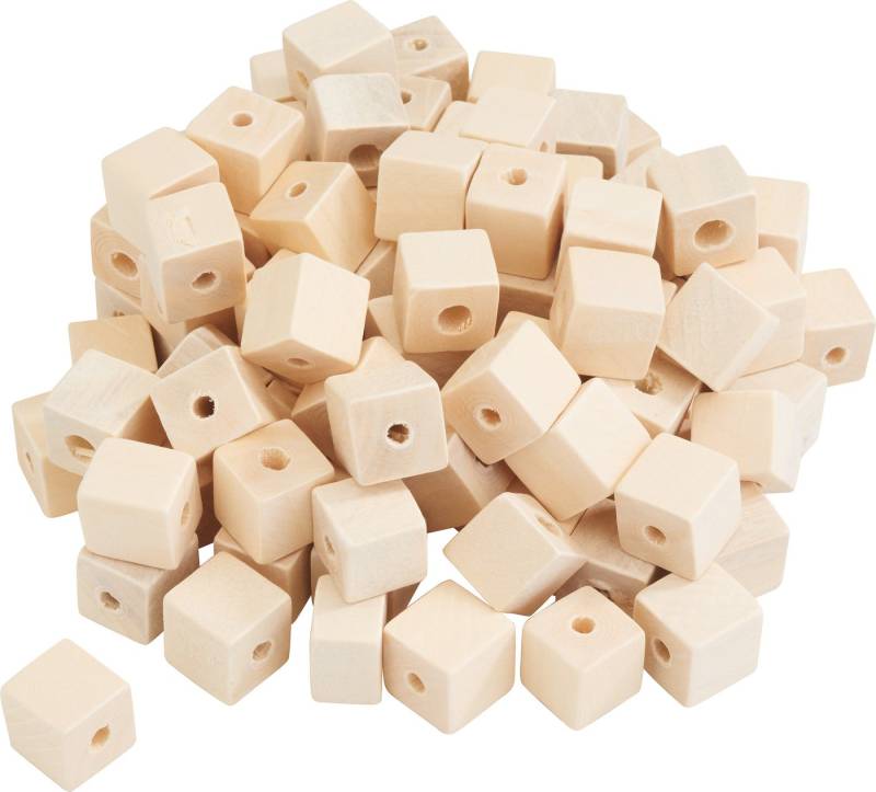 VBS XXL Bastelperlen Würfel, (100-tlg), 100 Stück, 1,5 x 1,5 cm von VBS XXL
