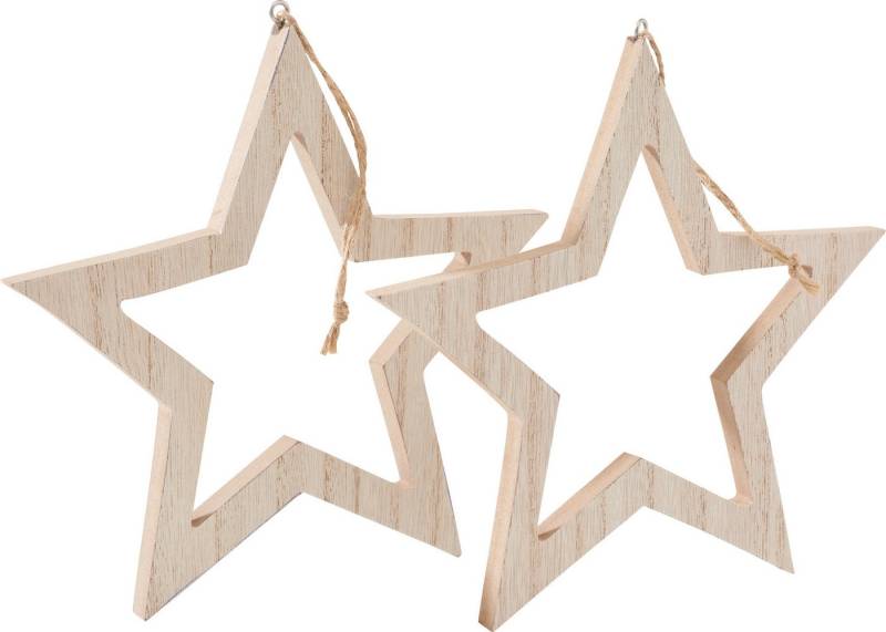 VBS Baumbehang Sterne, 2er-Set, MDF-Holz, furniert VBS Baumbehang Sterne, 2er-Set, MDF-Holz, furniert von VBS