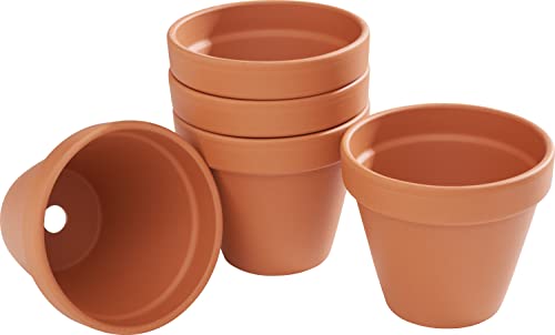 VBS Blumentopf TERRAKOTTA Ton-Töpfe Pflanztöpfe Übertöpfe versch. Größen Innen-Ø 11 cm, 5 Stück von VBS