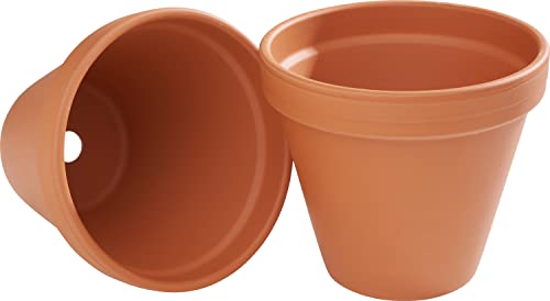 VBS Blumentopf TERRAKOTTA Ton-Töpfe Pflanztöpfe Übertöpfe versch. Größen Innen-Ø 16 cm, 2 Stück von VBS