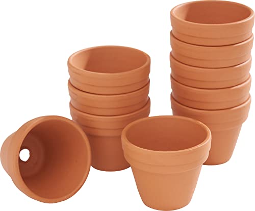 VBS Blumentopf TERRAKOTTA Ton-Töpfe Pflanztöpfe Übertöpfe versch. Größen Innen-Ø 3 cm, 10 Stück von VBS