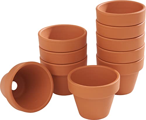 VBS Blumentopf TERRAKOTTA Ton-Töpfe Pflanztöpfe Übertöpfe versch. Größen Innen-Ø 4 cm, 10 Stück von VBS