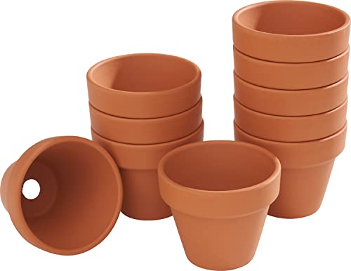VBS Blumentopf TERRAKOTTA Ton-Töpfe Pflanztöpfe Übertöpfe versch. Größen Innen-Ø 5 cm, 10 Stück von VBS