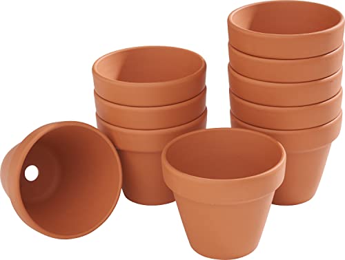 VBS Blumentopf TERRAKOTTA Ton-Töpfe Pflanztöpfe Übertöpfe versch. Größen Innen-Ø 7 cm, 10 Stück von VBS