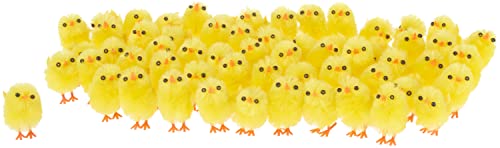 VBS Chenille Küken 3cm 60 Stück Ostern Osterdeko Osterküken Huhn Hühner Dekohuhn von VBS