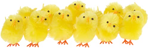 VBS Chenille Küken 4cm 12 Stück Ostern Osterdeko Osterküken Huhn Hühner Dekohuhn von VBS