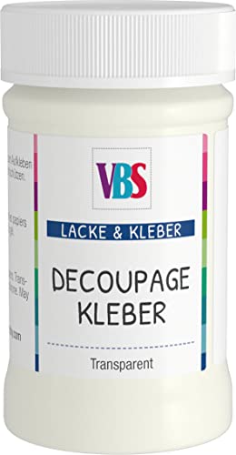 VBS Decoupage-Kleber Papierkleber Klebstoff wasserfest lichtecht 100 ml von VBS