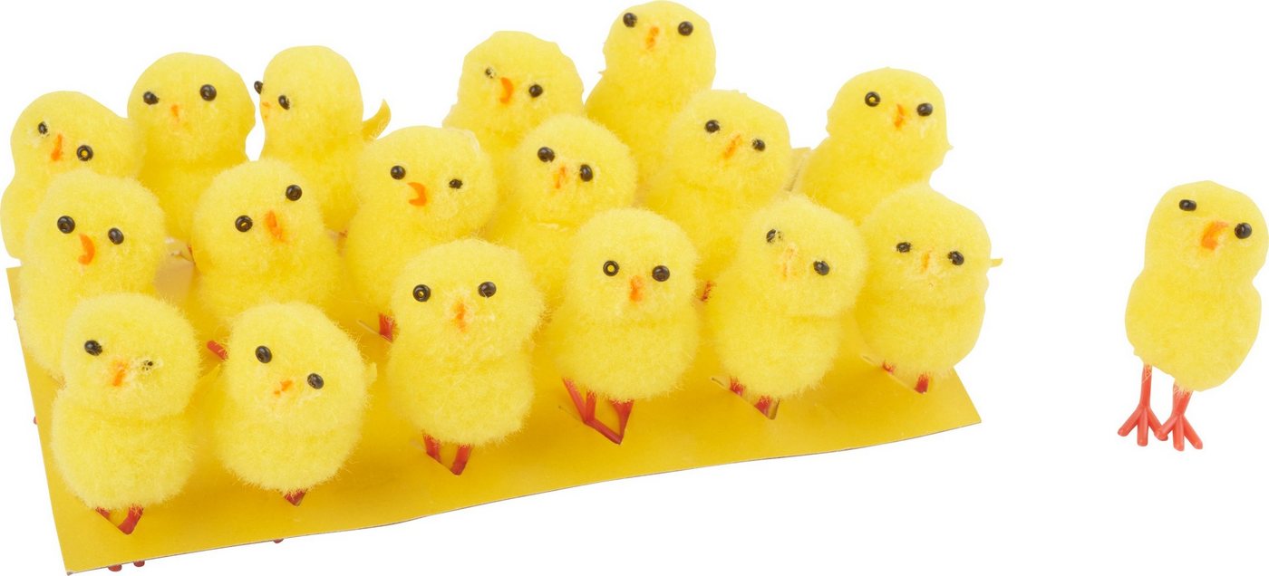 VBS Dekofigur Chenille-Küken-Box (18 St), 18 Stück von VBS