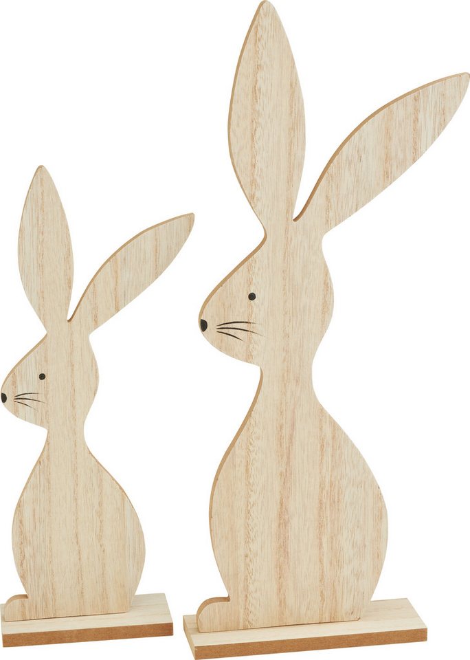 VBS Dekofigur Hase Paul und Paula (2 St), 4 Teile von VBS