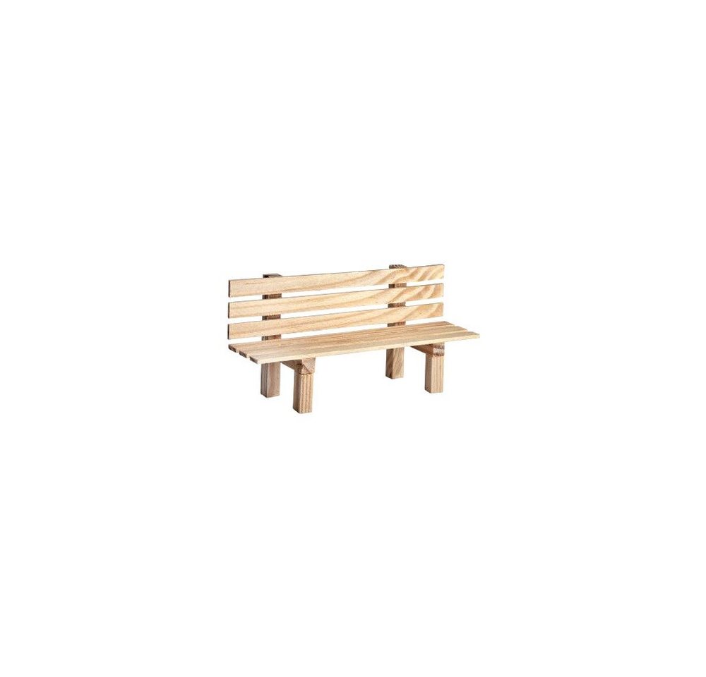 VBS Dekofigur Holz-Gartenbank, 9 cm x 3 cm x 4,5 cm von VBS