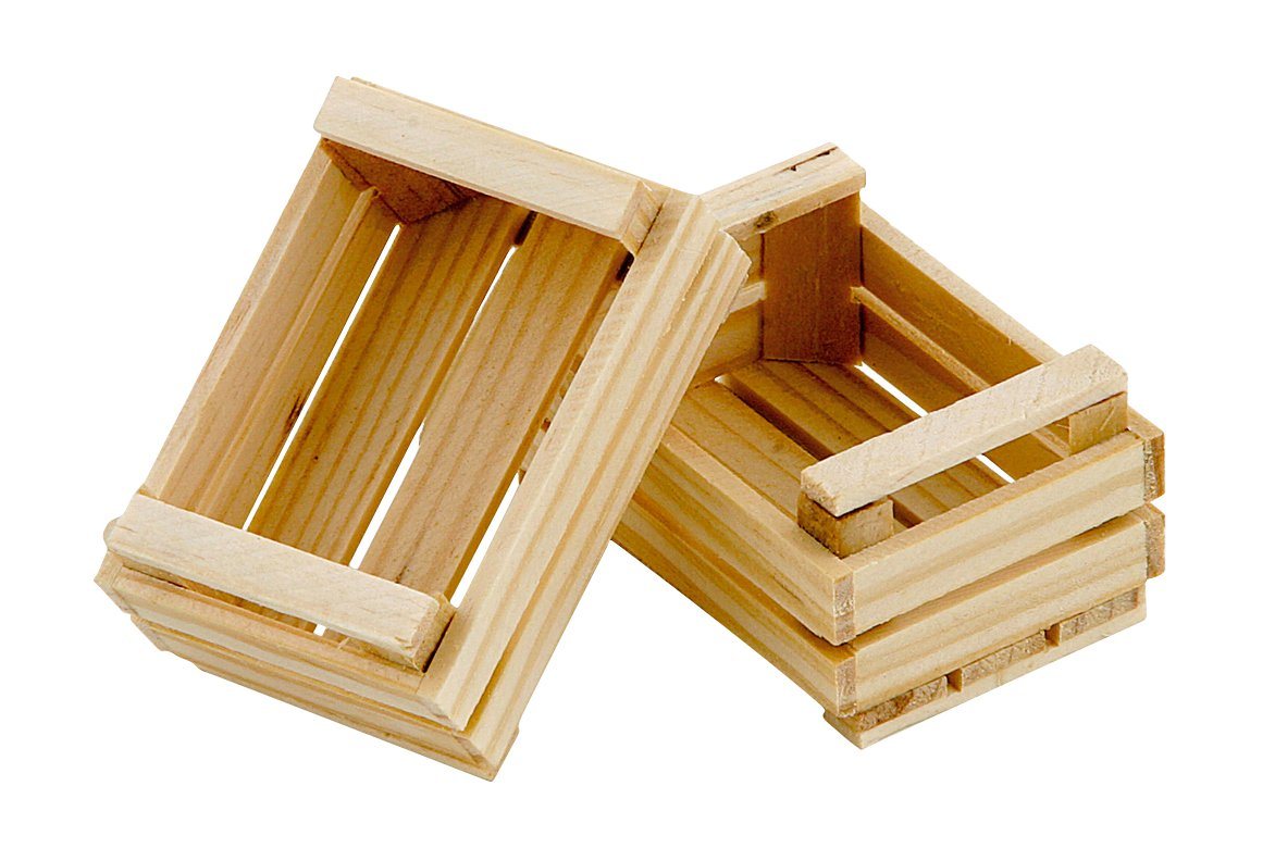 VBS Dekofigur Holz-Obststiege (2 St), 2 Stück VBS Dekofigur Holz-Obststiege (2 St), 2 Stück von VBS