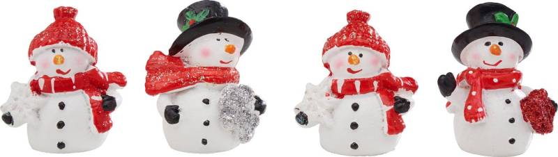 VBS Dekofigur Mini Schneemann Frosty (4 St), 4 Stück von VBS