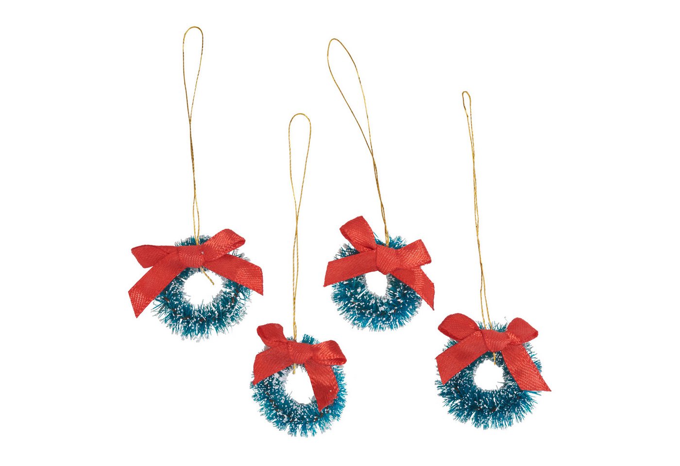 VBS Dekofigur Mini Weihnachtskränze (4 St), 4 Stück von VBS