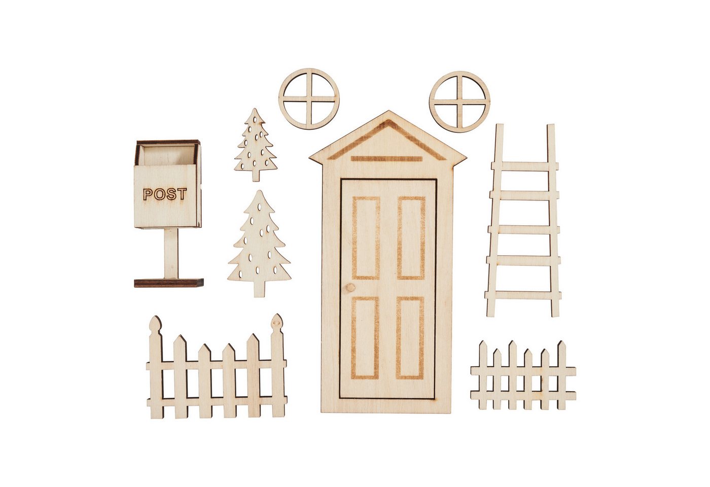 VBS Dekofigur Wichteltür-Set Post, 9 Teile VBS Dekofigur Wichteltür-Set Post, 9 Teile von VBS