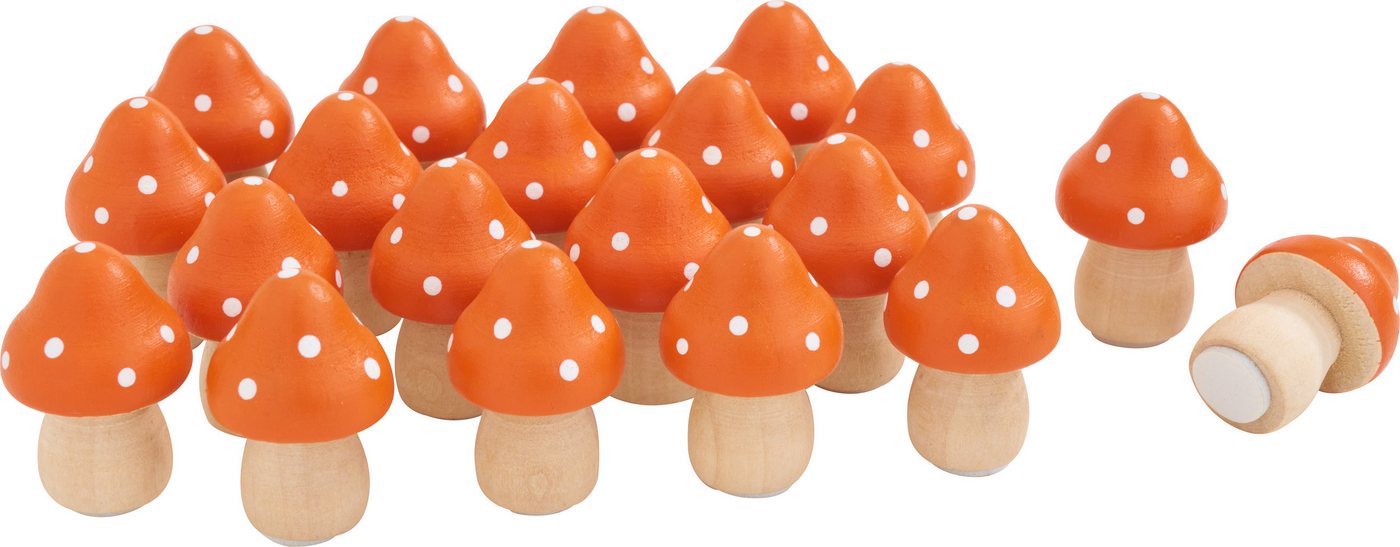 VBS Dekoobjekt Deko Holz-Fliegenpilze (20 St), 20 Stück von VBS