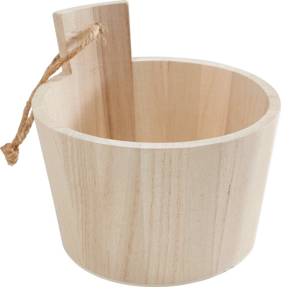 VBS Dekoobjekt Holz-Bottich, 15 cm x 13,5 cm von VBS