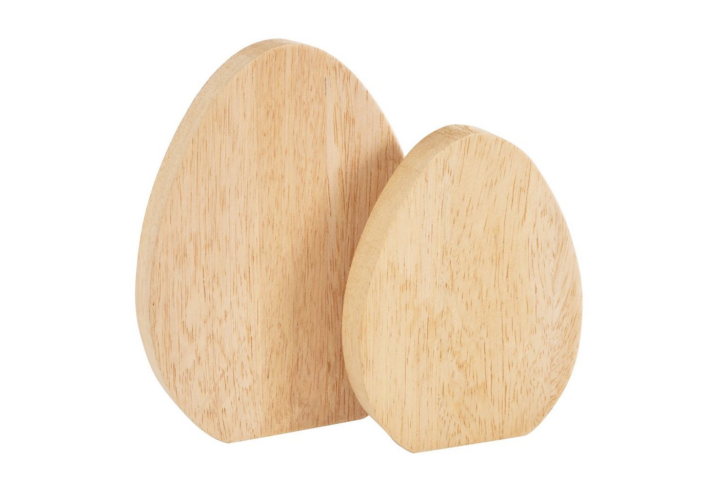VBS Dekoobjekt Holz-Eier Flach (2 St), 15 cm und 12 cm von VBS