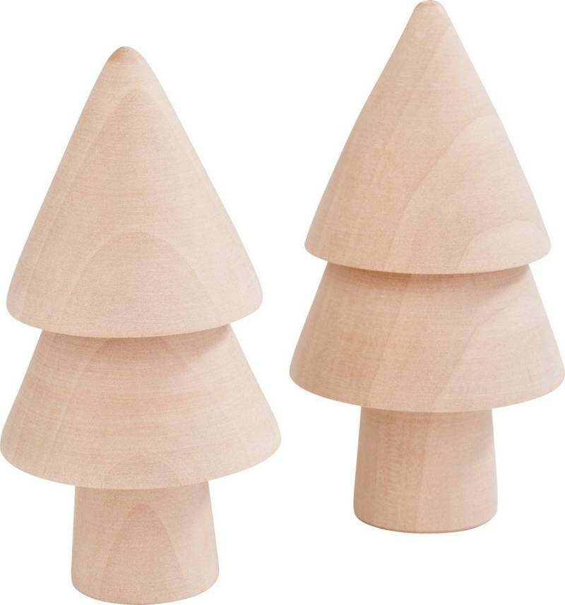 VBS Dekoobjekt Holz-Tannenbäume (2 St), 2 Stück von VBS