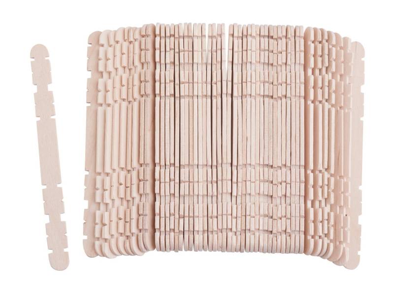 VBS XXL Dekoobjekt Holzspatel mit Kerben (50 St), 50 Stück von VBS XXL