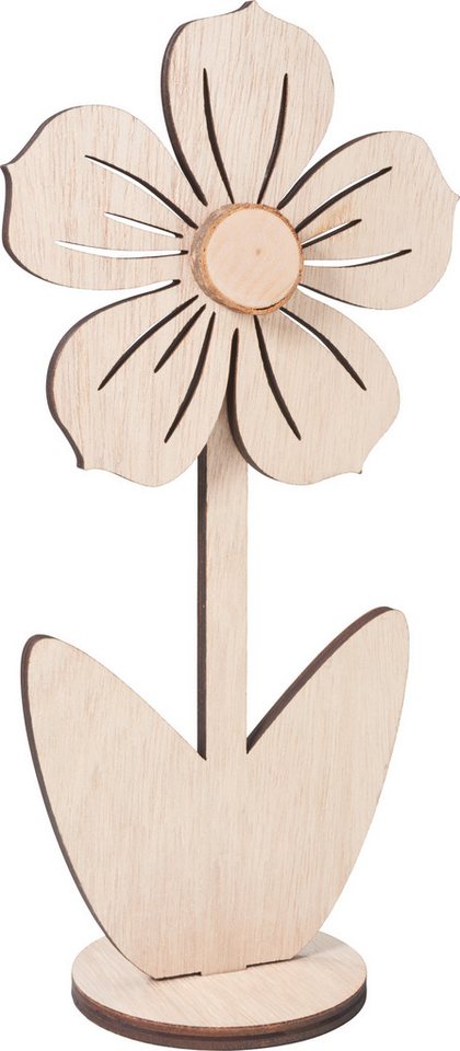 VBS Dekoobjekt Holz-Blume Maggie, 2-tlg. von VBS