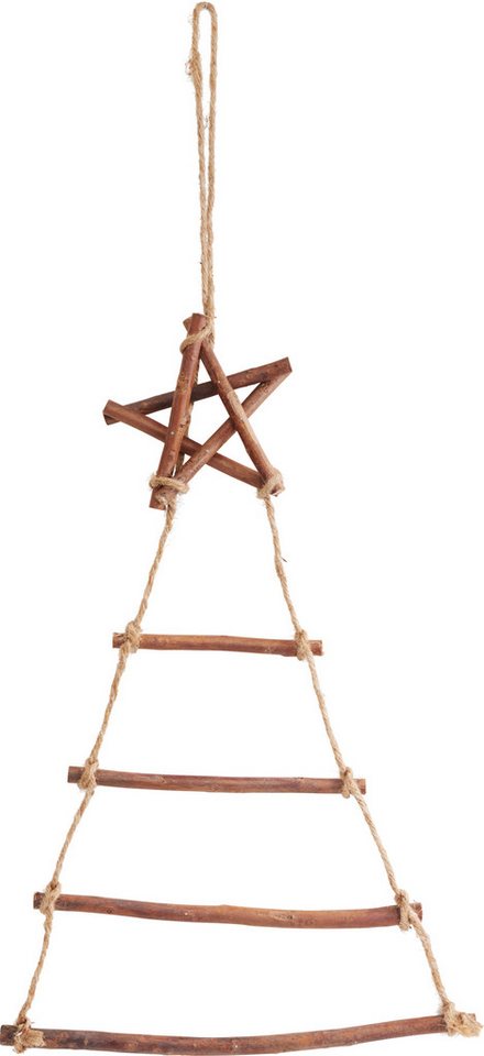 Dekoobjekt Weiden-Leiterbaum mit Stern, natur, 32 x 70 cm von OTTO