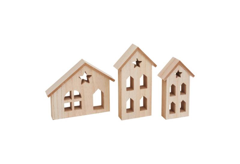 VBS Dekoobjekt Weihnacht (3 St), 3er-Set, MDF-Holz von VBS