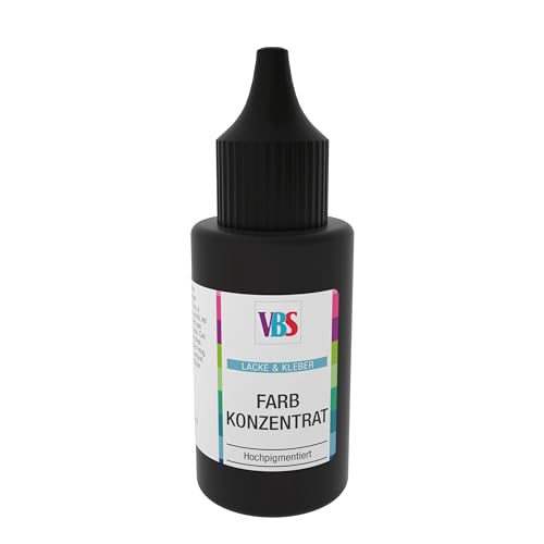 VBS Farbkonzentrat 25ml Pigmentfarbe Konzentrat Gießmasse Schwarz von VBS