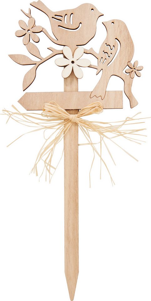 VBS Gartenstecker Holz-Stecker 'Vögel' 4 Teile von VBS