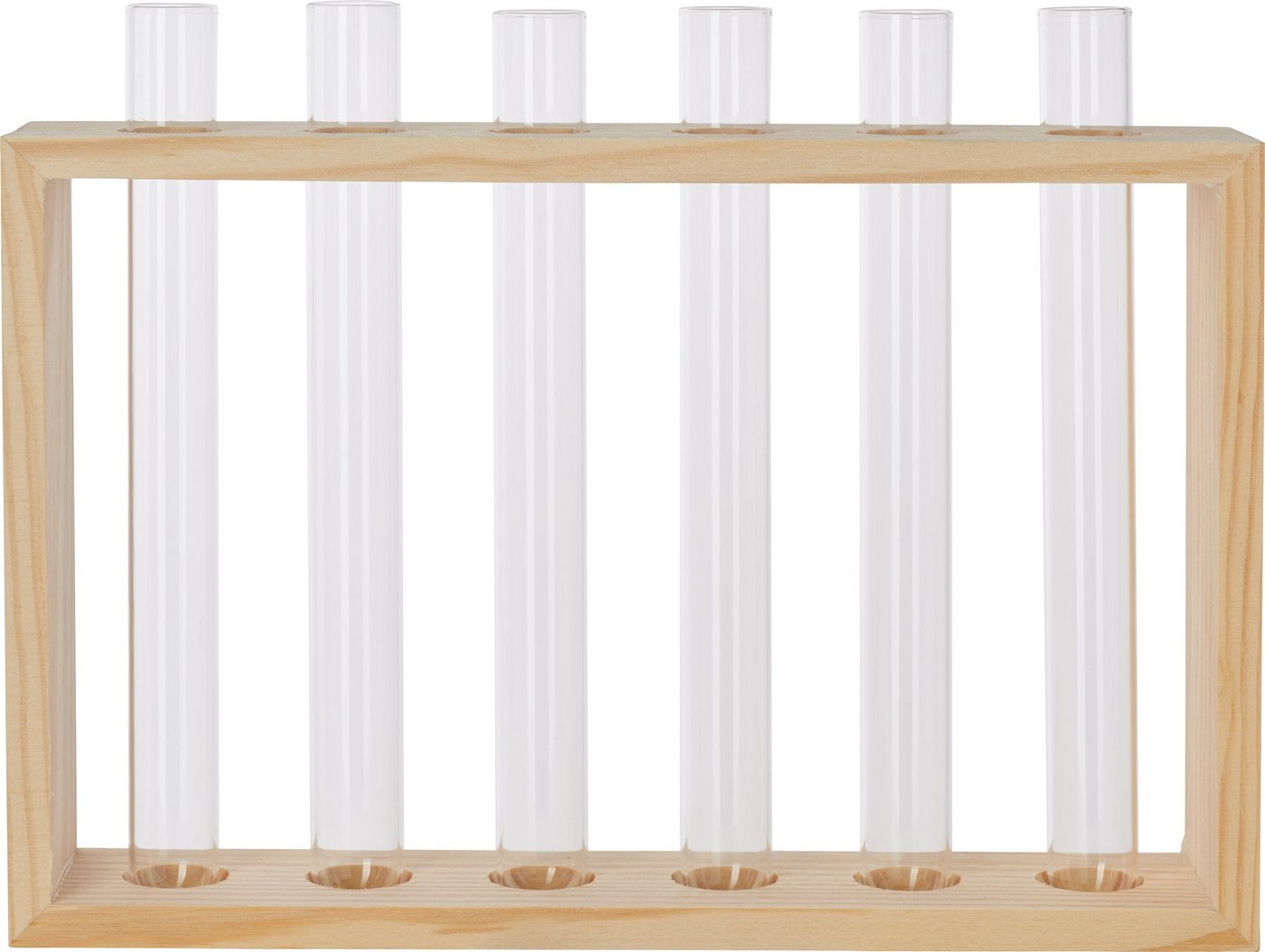 VBS Gläser-Set Vase Reagenzglashalter Cube, Glas, 20 cm x 12,5 cm x 4 cm von VBS