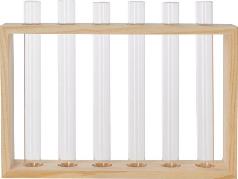 VBS Gläser-Set Vase Reagenzglashalter Cube, Glas, 20 cm x 12,5 cm x 4 cm VBS Gläser-Set Vase Reagenzglashalter Cube, Glas, 20 cm x 12,5 cm x 4 cm von VBS