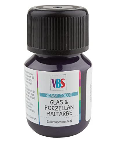 VBS Glas- & Porzellanmalfarbe, 30 ml Violett von VBS