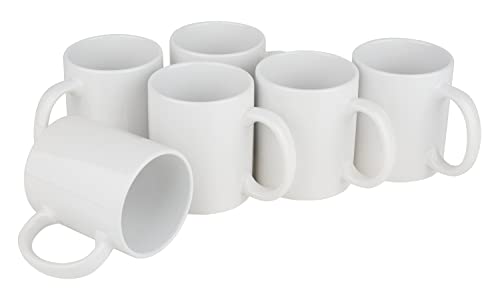 VBS 6er-Pack Kaffeebecher Porzellan 9,5x8cm 300ml Heißgetränk von VBS